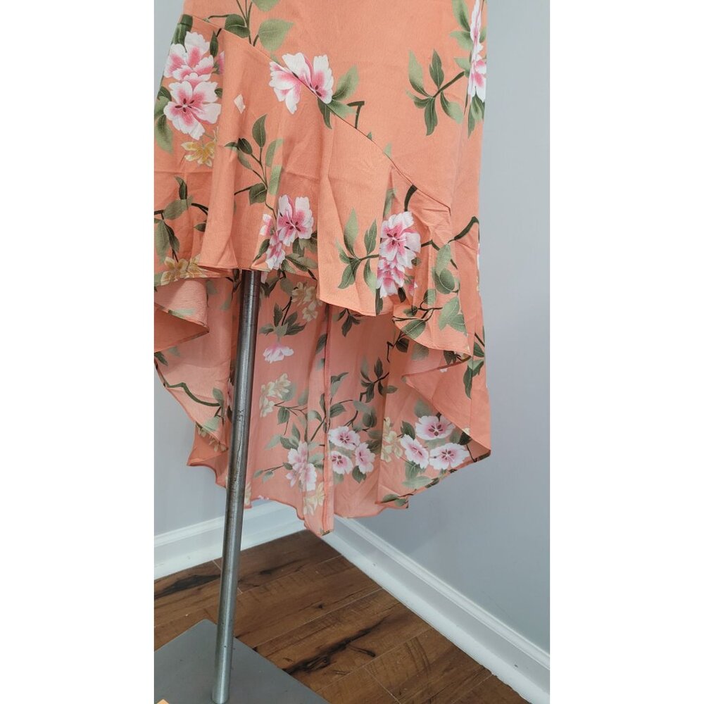 Ambition NWT Peach High Low dress size S - Picture 7 of 9